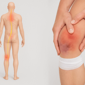 Knee swelling causes sciatica vs injury
